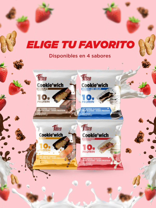 Carrete Cookie Wich 02 ALFAJORES DE PROTEINA 10 GR (Caja x 10 unds)